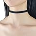 FIBO STEEL Choker Necklace for Women Girls Gothic Choker Velvet Necklace 3Pcs Black