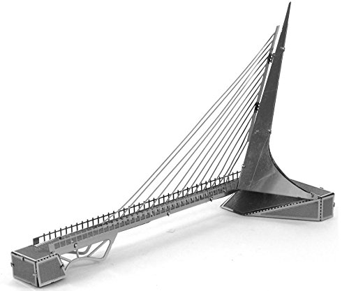 Set of 5 Metal Earth 3D Laser Cut Bridge Models: Brooklyn Bridge, Sundial Bridge, Gold Rare Earth Golden Gate Bridge, Silver Golden Gate Bridge, & London Tower Bridge