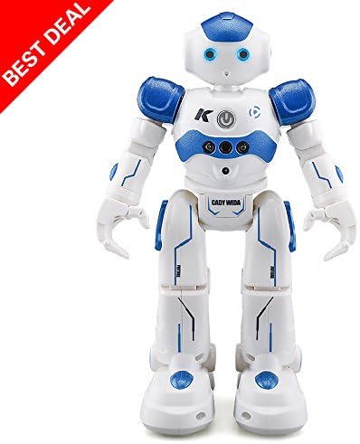 Remote Control Robots - RC Funny Toys Robots With LED Lights,Smart Dancing Gesture Remote Control Programmable, Singing, Dancing, Walking, Christmas Present Robot Toys For Kids,by MKLOT (Blue)