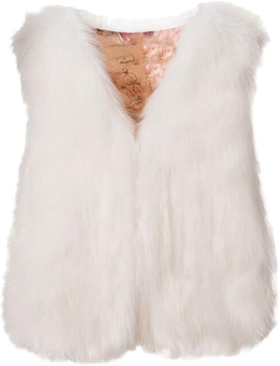 veste sans manche fourrure lapin