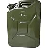 Hossi’s Wholesale Jerrycan 20 l, brandstofjerrycan van plaatstaal, reservetank olijfgroen, benzinetank 467x166x346 mm