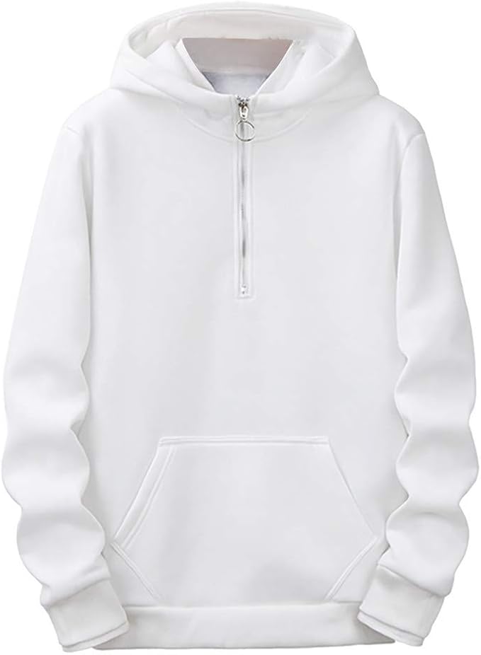 Yumso Sweat A Capuche Homme Sweat Shirt A Capuche Sweat A Demi Zip Pour Hommes Nouveau Style Vestimentaire Decontracte Des Hommes De Style Pur Garde Chemisier Confortables Haut A Capuche Amazon Fr Vetements Et Accessoires