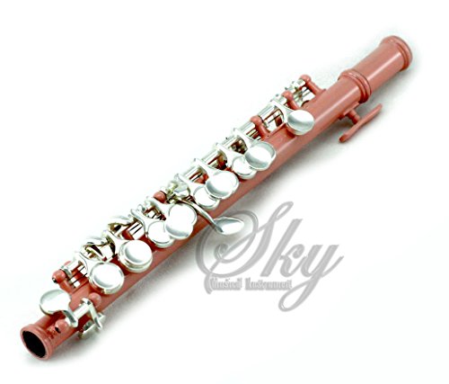 image for Sky Band Approved Velvet Pink Laquer with Silver Keys Piccolo Key of C
