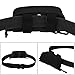 Huntvp Eyeglasses Hard Case Tactical Molle Zipper Sunglasses Carrying Case 1000D Nylon with Clip (Black)