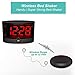 ANJANK Loud Alarm Clock with Wireless Bed Shaker, Powerful Vibrating Alarm Clock for Heavy Sleepers and Hard of Hearing, Large Number Display with Dimmer, Dual Alarm & USB Charger Port for Bedroom
