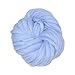 Mangocore Hand Knitting Blanket Hats Super Thick Chunky Yarn Roving Bulky Yarn 250g per lot (Light Blue)