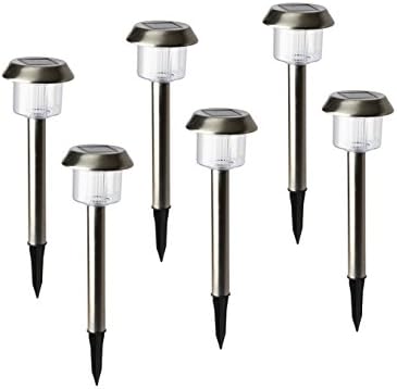 Solar Outdoor LED Garden Lights 6 Pack Super Quality Brighter Light, Sun Powered For Pathway, Driveway, Walkway Yard | Free Bonus: The Ultimate Guide for Gardening.