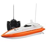 RC Boat,KingPow-DeXop  High Speed Electric Fast RC Boat Radio Remote Control Boat(The Motor And Paddle Have No Reaction On The Land)