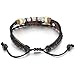 MOWOM Brown Silver Tone Alloy Genuine Leather Bracelet Angel Wing Feather Surfer Wrap Adjustable