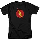 Justice League Of America DC Comics Reverse Flash Black Logo Adult T-Shirt