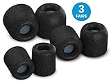 Comply Sport Pro Premium Memory Foam Earphone Tips for Beats by Dre Powerbeats Pro, BeatsX, Powerbeats 2 & 3, Tour 2 & 2.0, Noise Reducing Replacement Earbud Tips, Secure Fit (S/M/L, 3 Pairs)