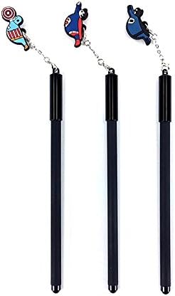 Marvel Avengers Heros Mascot Charm 0.5mm Gel Pen Set of 3 : Superman, Batman and Captain America