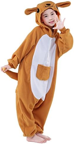 YUVBRE Unisex Children Kangaroo Pyjamas Halloween Kids One Pieces Costume (85, for kid's height from 35.4-43.3inches)