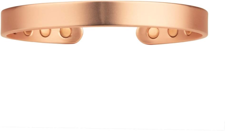 Copper Compression Pure Copper Bracelet for Arthritis - 99.9% Pure Copper Magnetic Therapy 12 Magnet Bangle Bracelet for Men + Women. Therapeutic Golf Bracelets, Carpal Tunnel, RSI Joint Pain: Health & Personal Care