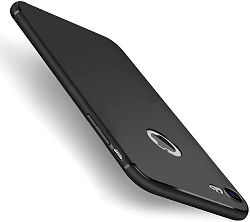iPhone 7 Case, Slim Non-Slip Full Protection TPU Soft Case Flexible Shockproof Silicon Gel Back Bumper Case for iPhone 7, Easy To Clean(Black)