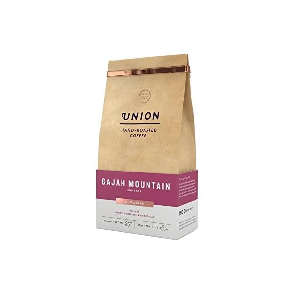Vereinigung Kaffee Dunkel Gerösteten Kaffeebohnen - Gajah Berg Sumatra 200G - Packung mit 6