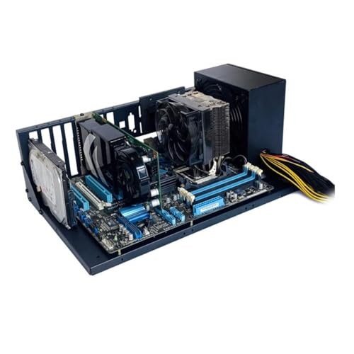 DIY Gaming Computer Case, ATX Open Chassis Case Rack Open Air Pc Case for A TX/M-ATX/ITX Motherboards up to 305x245mm