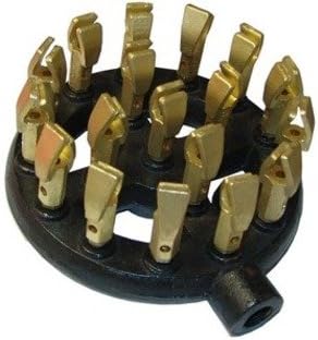 8 Inch High-powered Duck Tip Jet Burners (Natural Gas) (18 Brass Tip Jets Burners) (125,000 Btu)
