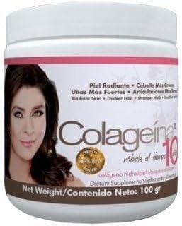 Colageina 10 Colageina Hydrolyzed Collagen Powder 3.527 Oz, Pack of 3
