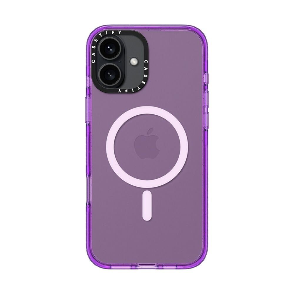 CASETiFY Impact iPhone 16 Plus Case [Slim / 8.2 ft. 4X Military Grade Drop Protection/Compatible with Magsafe] - Purple