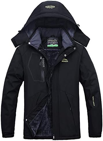 YXP Men's Mountain Waterproof Ski Jacket Windproof Rain Jacket