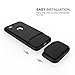 iPhone 7 Case, TOTU Heavy Duty Rubber Interior Scratch Protection Matte Finished Hard Cover Rugged Slim Dual Layer Protective Case for Apple iPhone 7 New Sliding Design Black