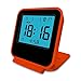Electronic Alarm Clock, Travel Clock, KRASR Portable Digital Clock with Calendar & Temperature - Battery Included (Orange)