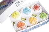 Bath Bomb Set- 6 Pack of Bath Fizzies with Natural Ingredients - Great Gift For Moms, Girlfriends, Women and Grandmas - Made with Essential Oils & Shea Butter Great Birthdays and Baby Showers