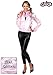 Fun Costumes Women's Grease Pink Ladies Costume Jacket & Scarf - 1950s Retro Movie Outfit for Women - Pink - Large