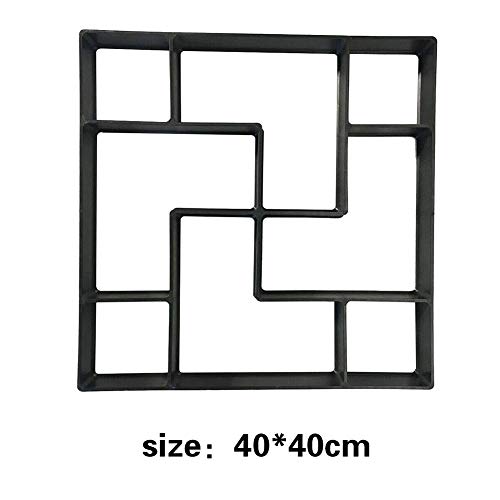 Pavement Mold Garden Walk Pavement Concrete Mould DIY Manually Paving Cement Brick Stone Road Concrete Molds Pathmate Moulds 9 Type 1pc