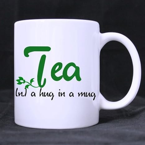 Amazon Com Custom Funny Quotes Green Tea Logo Ceramic White Mug Cup Awesome Office And Birthday Gift Kitchen Dining