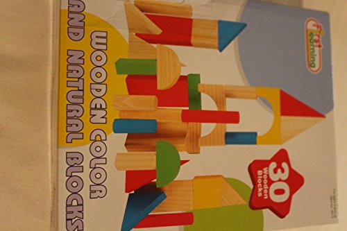 First Leaning 30 Wooden Color and Natural Blocks