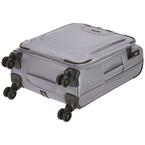 Amazon Basics 2 Piece Expandable Softside Spinner Luggage Suitcase With