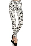 Leggings Depot Women's Fall/Winter Ultra Soft Popular Best Christmas Printed Holiday Fashion Leggings Bat (Skull Mania, One Size (Size 0-12))
