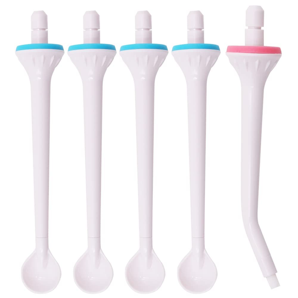 VOANZO 5PCS Water Flosser Tip for water flosser cordless Compatible with Monwell/Initio/Anjou/Bayer/Bohol flushers