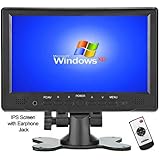 Loncevon- 7 inch Small Monitor Crisp in HD1080P with HDMI VGA AV Inputs ; Mini Second Extended Display for PC/Mac Mini ; Raspberry pi 3 Monitor ; - IPS 1024x600 Resolution, 178 Full Viewing Angles