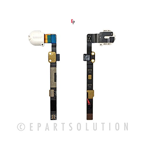 ePartSolution_Headphone Jack Audio Jack Flex Cable for iPad Mini 2 A1489 A1490 | iPad Mini 3 A1599 A1600 Replacement Part USA Seller (White)