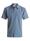 Quiksilver Waterman Men's Centinela Shirt, Blue Fin, X-Large