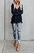 Chuanqi Womens Henley Shirts V Neck Button Long Sleeve Loose Casual Knit Sweaters Tops
