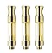 Empty Glass DU105 | (4) 2mm Holes| Leak Proof Design | Thick Solutions (Gold) (20, 1ML)