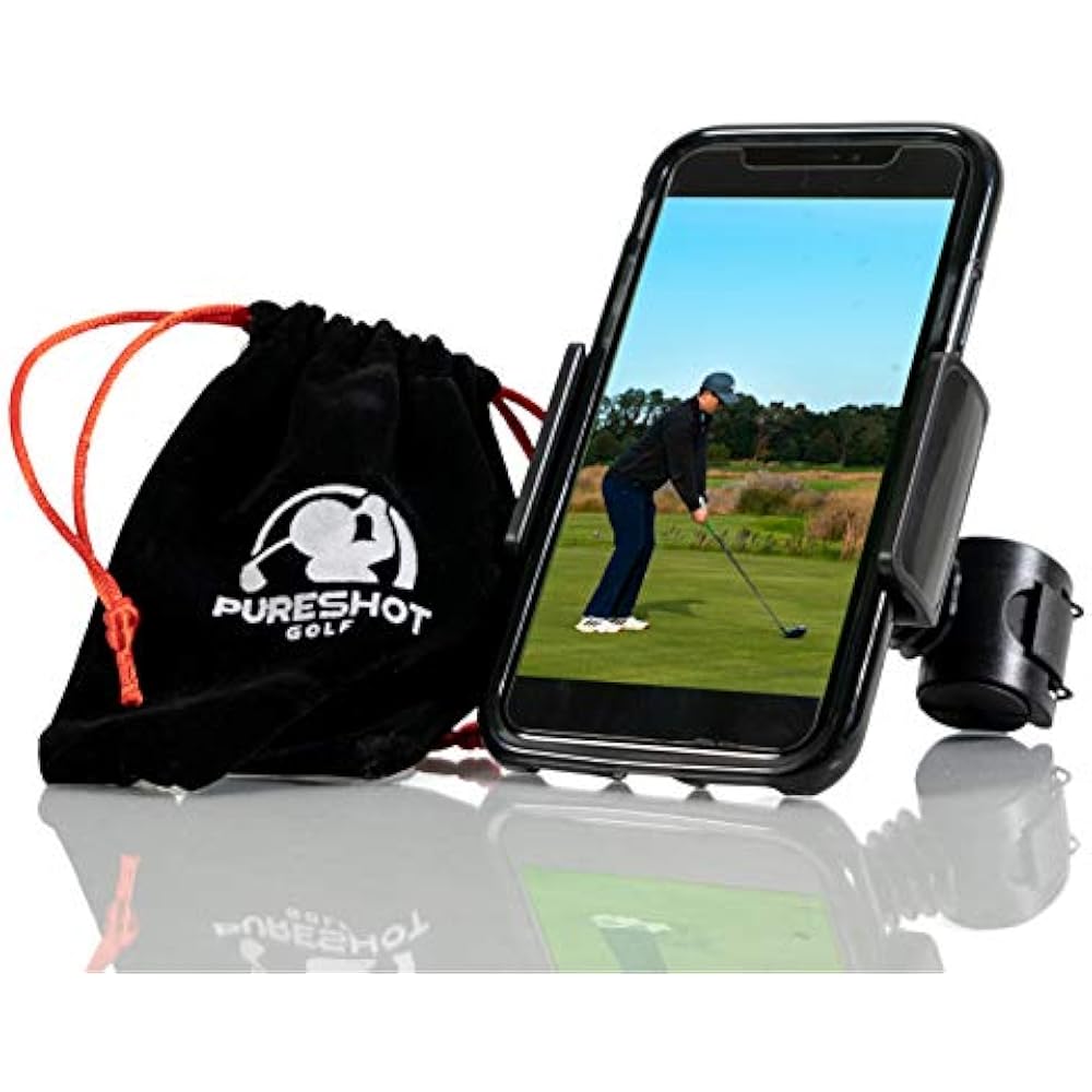 Cell Phone Swing Recording Clip Golf Holder Gift PGA Pro Analysis