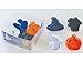 R&M Halloween Pastry & Cookie Cutter set of 4. Assorted Designs and Colors, Haunted House, Witch Hat, Pumpkin, Ghost. 2 Inch Assorted Color Cookie Cutters