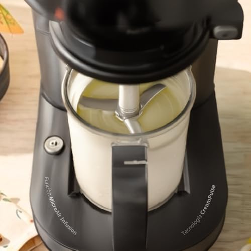 Gelatella, Sorbetière Multifonction, Moteur Brushless, 1,4 L, 11 Programmes, Écran Tactile, Glaces, Boissons Froides, Smoothies, Milkshakes, Sorbets, 2 Pots Tritan, Technologie CreamPulse