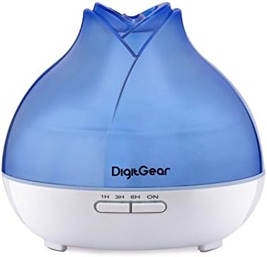 Essential Oil Diffuser - Aroma Humidifier - Aromatherapy Diffuser Ultrasonic Whisper Quiet Cool Mist - Auto Shut Off for Home or Office - PBA Free (300ml Lotus)