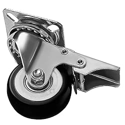 12 Pack 2-Inch Caster Wheels WITH BRAKE Swivel