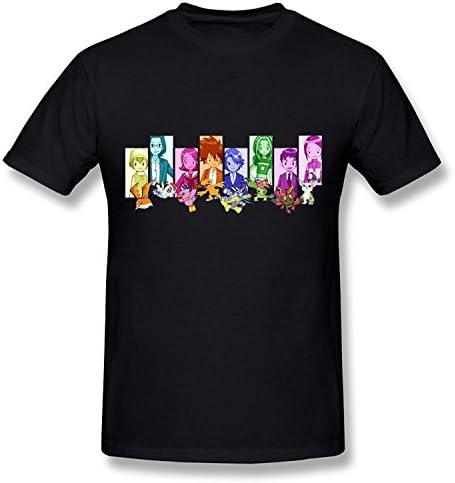 Taotees Men's Digimon Digital Monsters T-shirt (L)