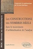 Constructions des nombres reels by 