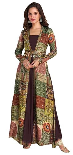 STELLACOUTURE indian ready to wear salwar kameez suit with handworked shrug & belt wedding party for women 2941-O