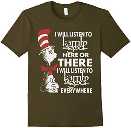 Men's Lamb of God Heavy Metal Shirt Large Olive