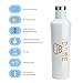DoDo OUTDOOR Water Bottle | Stainless Steel | Vacuum Insulated | For Men/Women |Flask Bottle |Leak-proof Double Walled Cola Shape | Narrow Mouth| BPA Free | Multi-Color | 17oz
